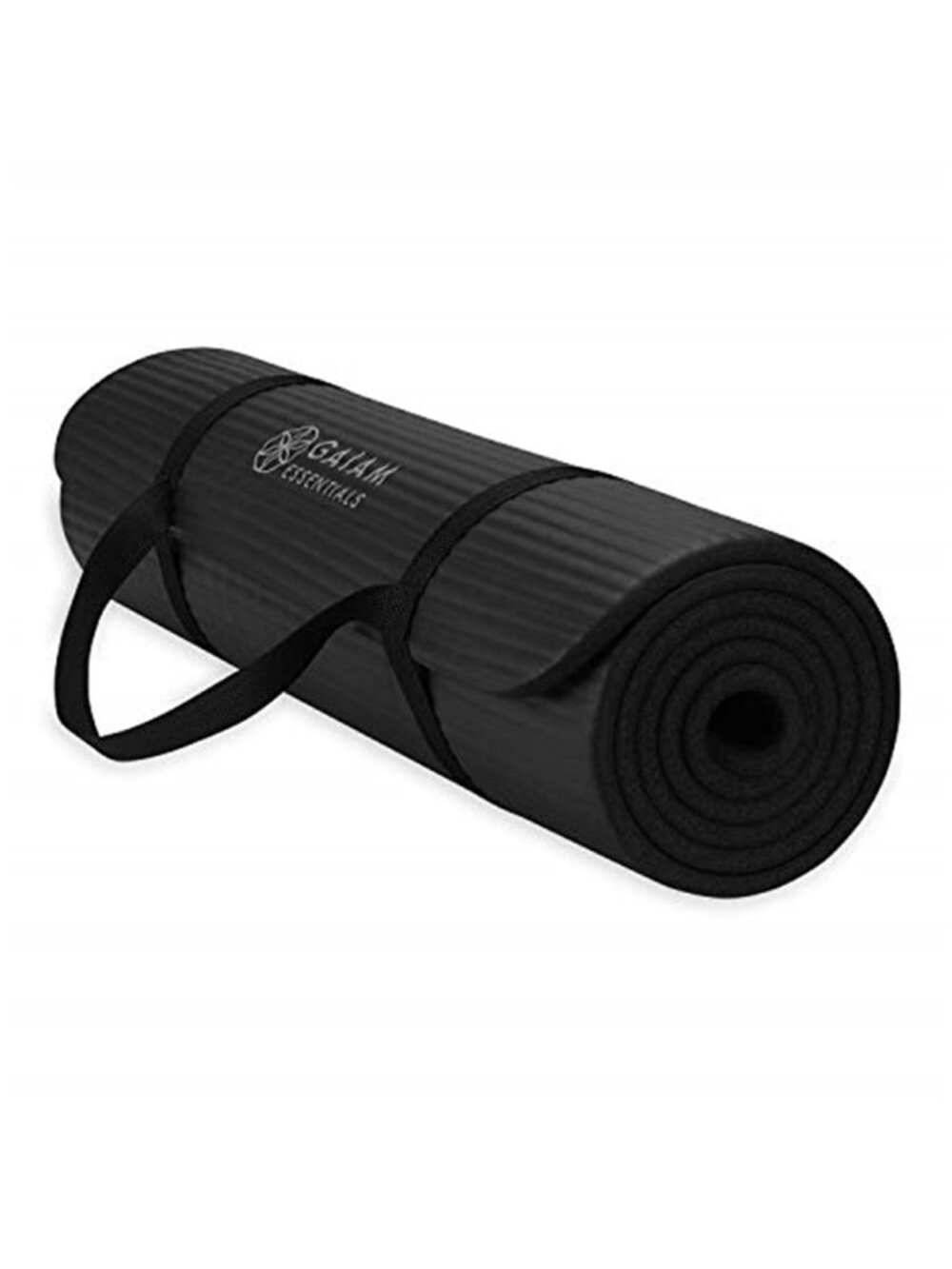 Thick Yoga Mat Exercise & Fitness Mat with Easy-Cinch Carrying Strap